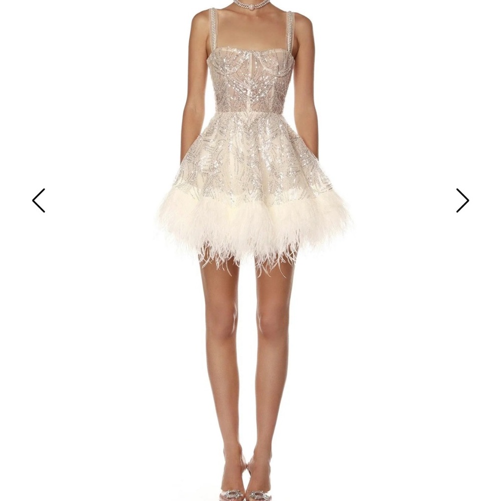 Bronx and Banco Mademoiselle Beaded Mini Dress
